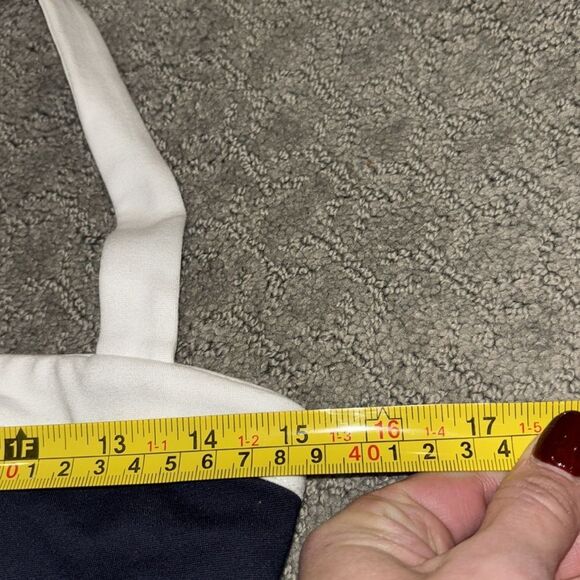 STAUD Navy/White Augustine Womens Knit Square Neck Maxi Dress Sz S NWOT - Picture 7 of 11